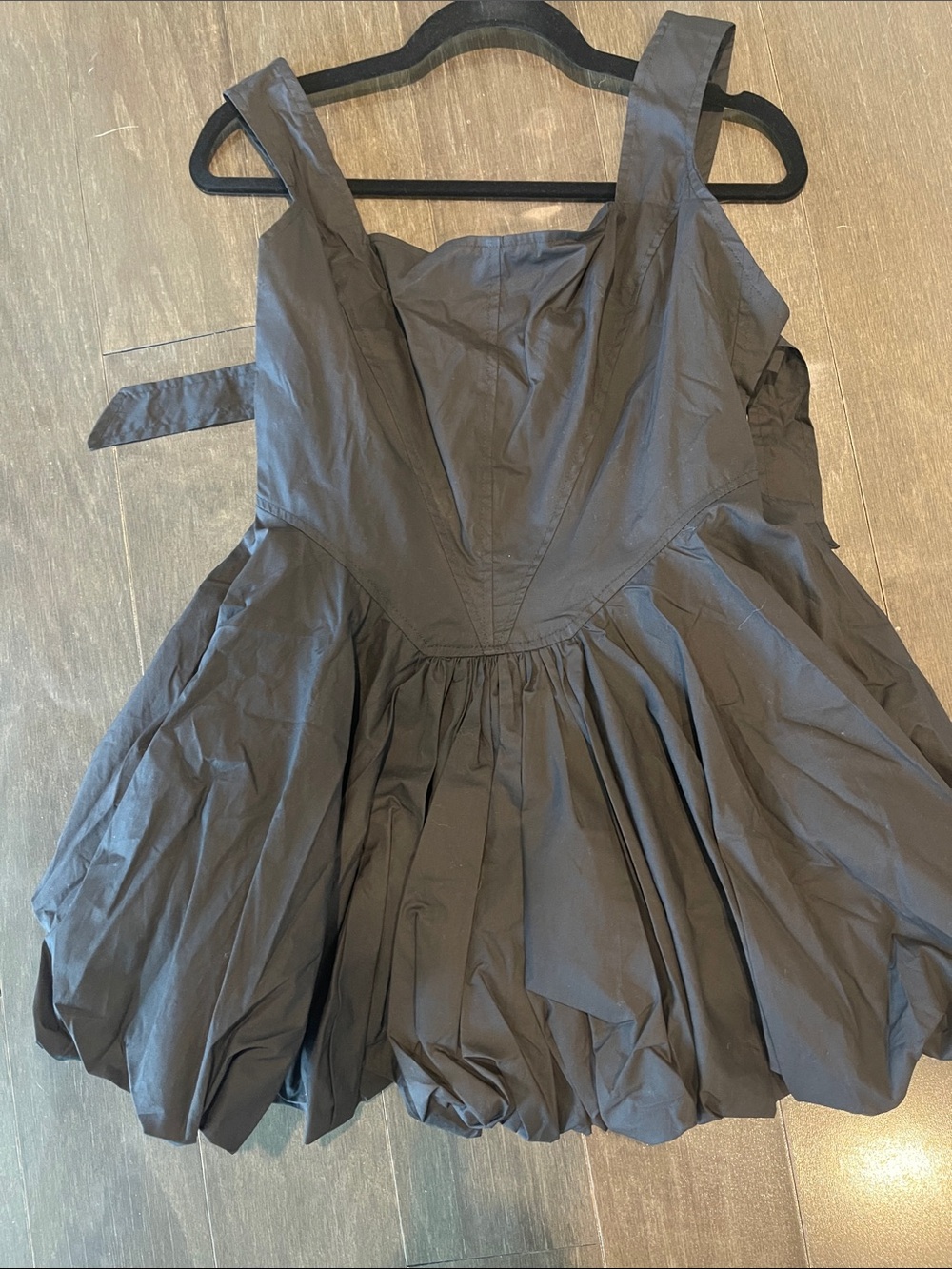 Peach Love California Black Dress with Pink Logo Label
